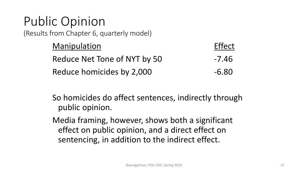 public opinion results from chapter 6 quarterly