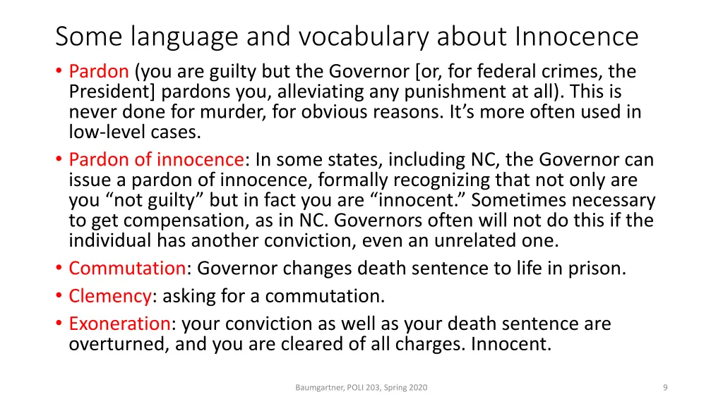 some language and vocabulary about innocence