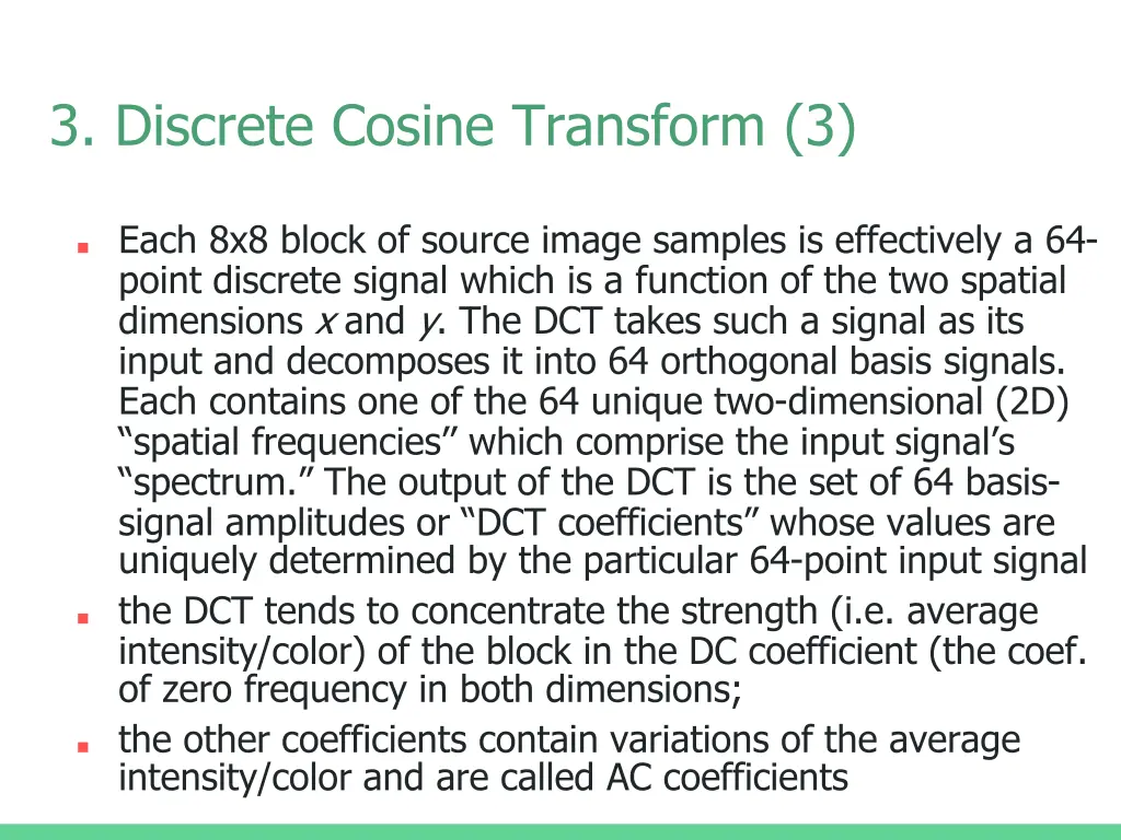 3 discrete cosine transform 3