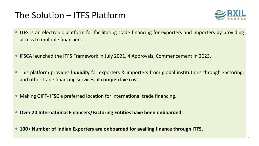 the solution itfs platform