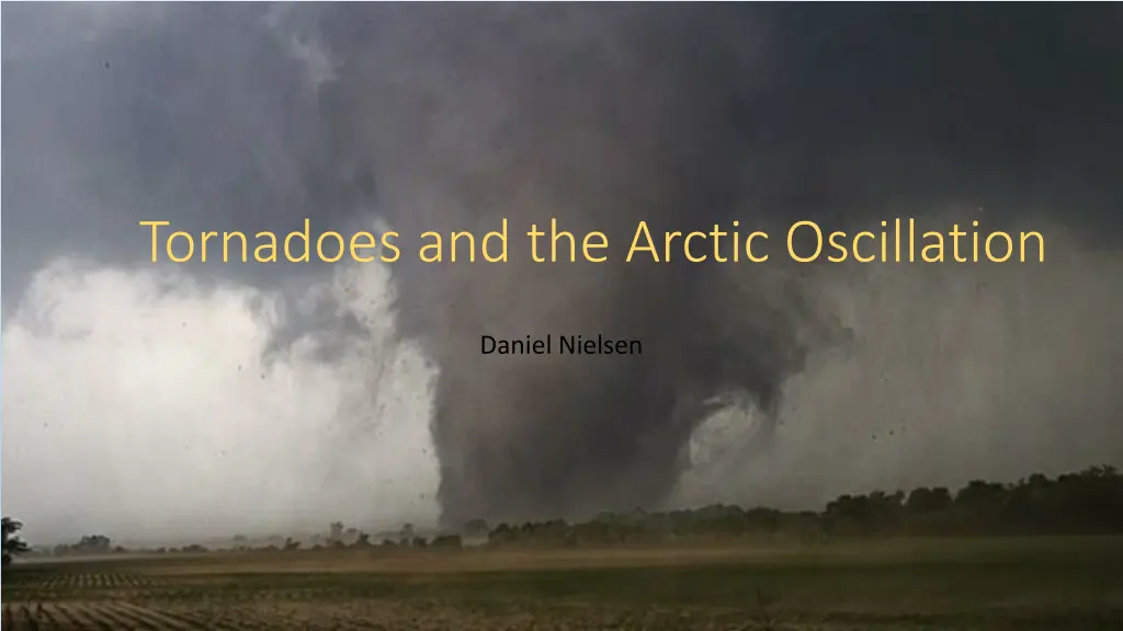 tornadoes and the arctic oscillation