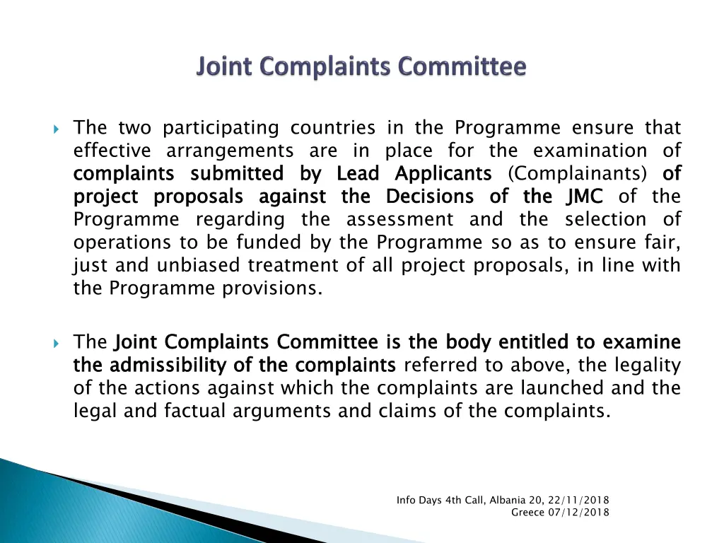 the two participating countries in the programme