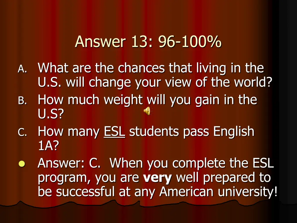 answer 13 96 100