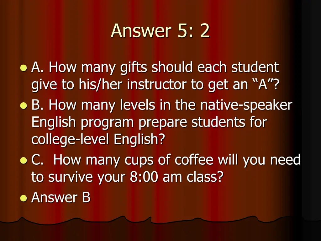 answer 5 2