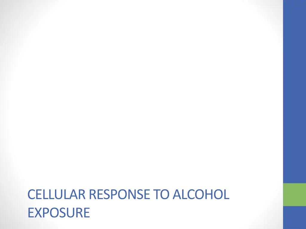 cellular response to alcohol exposure