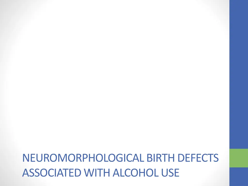 neuromorphological birth defects associated with