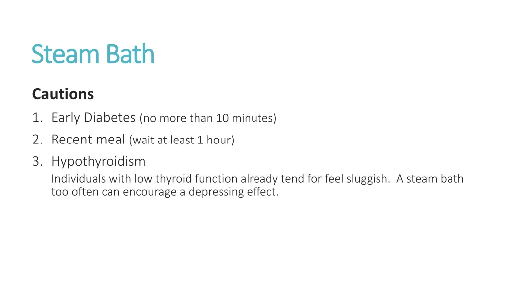 steam bath steam bath 5
