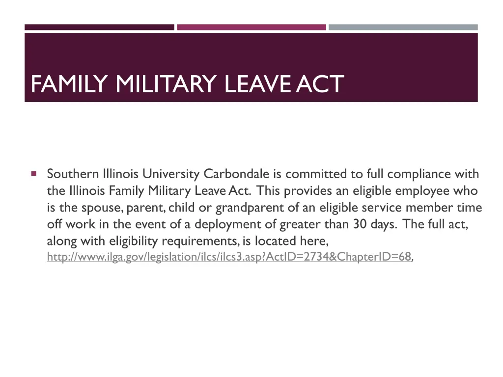 family military leave act