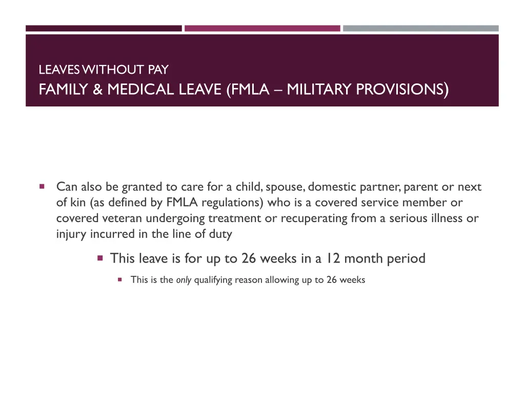 leaves without pay family medical leave fmla 2