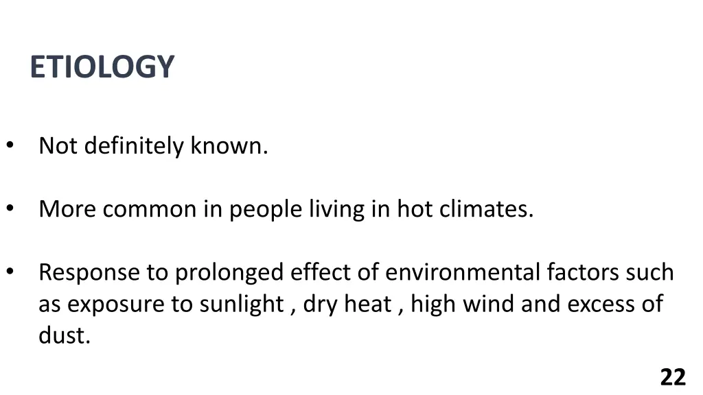 etiology
