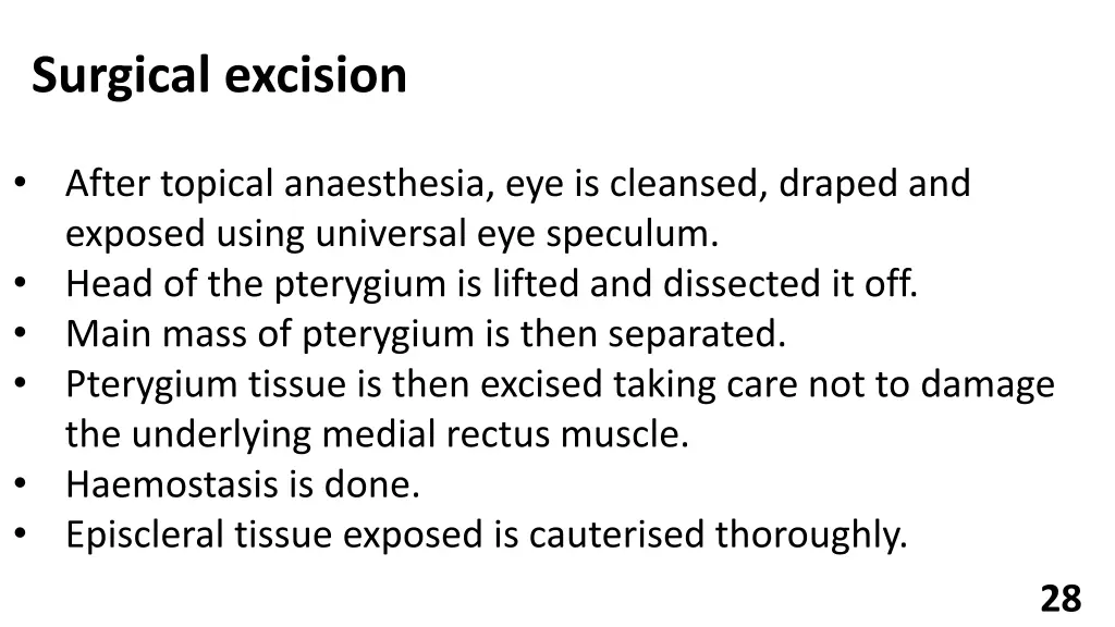 surgical excision