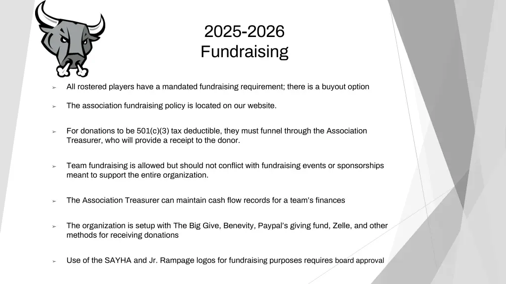 2025 2026 fundraising