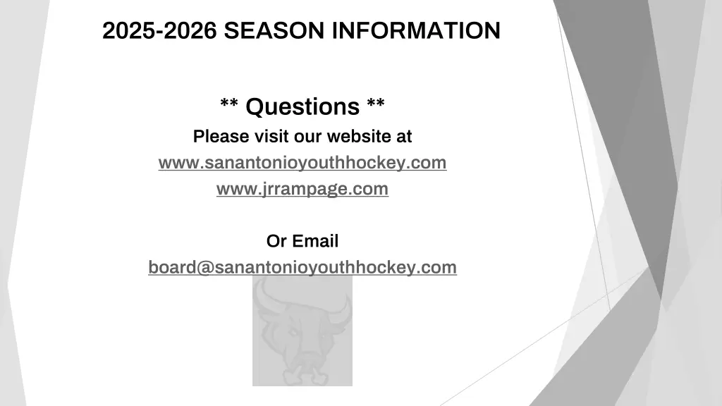2025 2026 season information