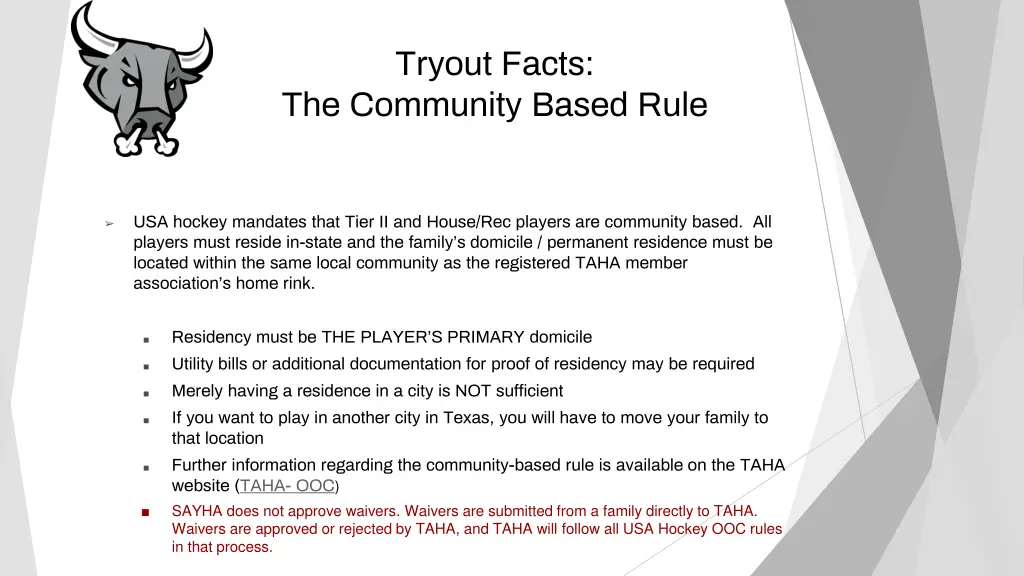 tryout facts