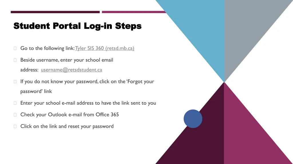 student portal log student portal log in steps