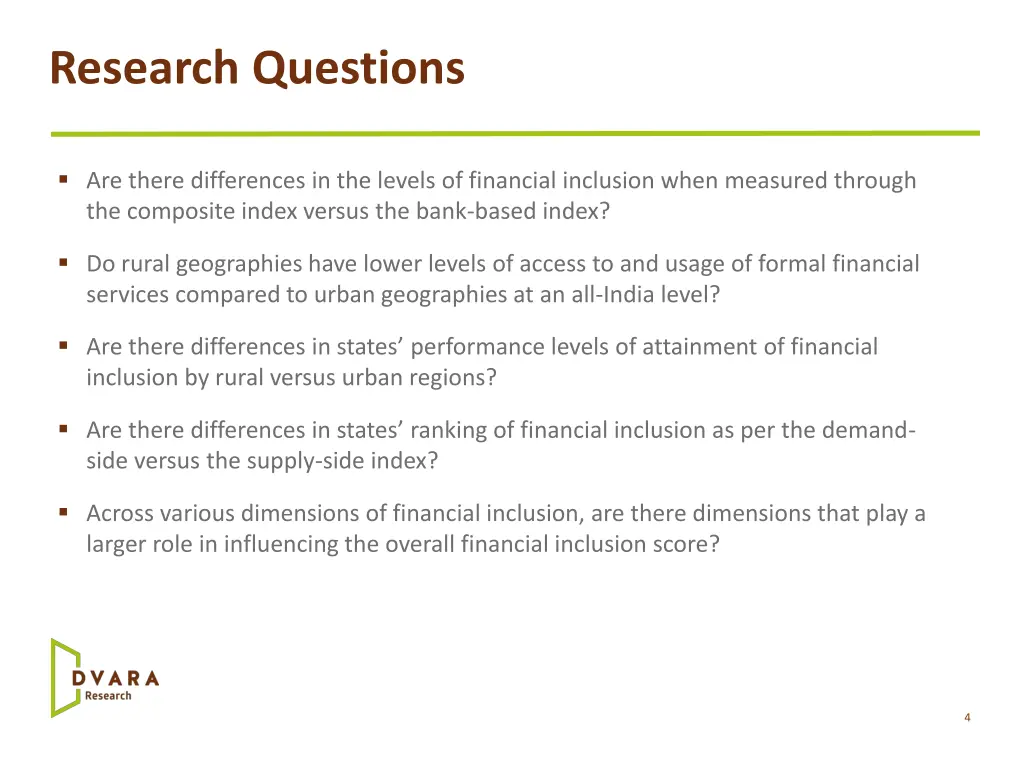research questions
