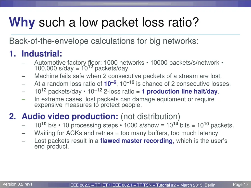 why such a low packet loss ratio