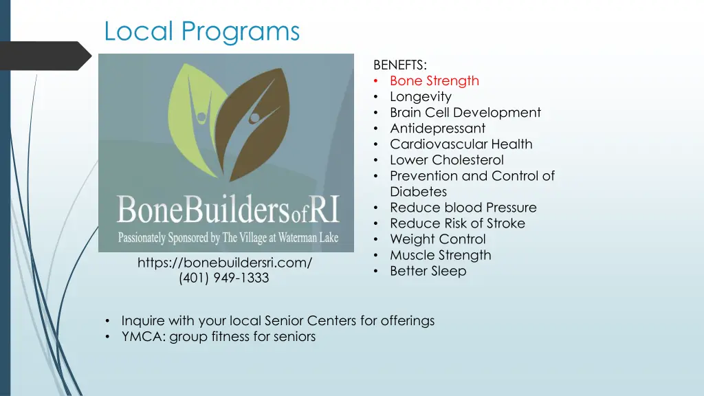 local programs