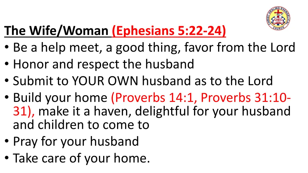 the wife woman ephesians 5 22 24 be a help meet