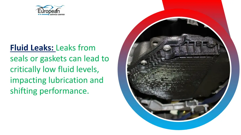 fluid leaks leaks from seals or gaskets can lead