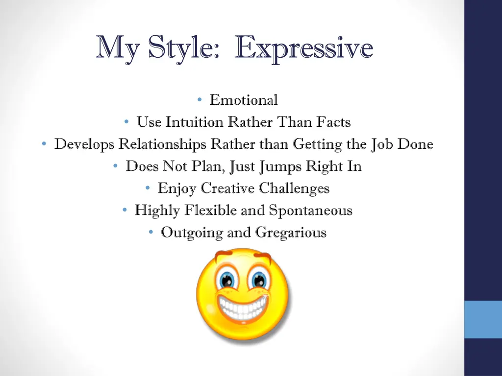 my style expressive
