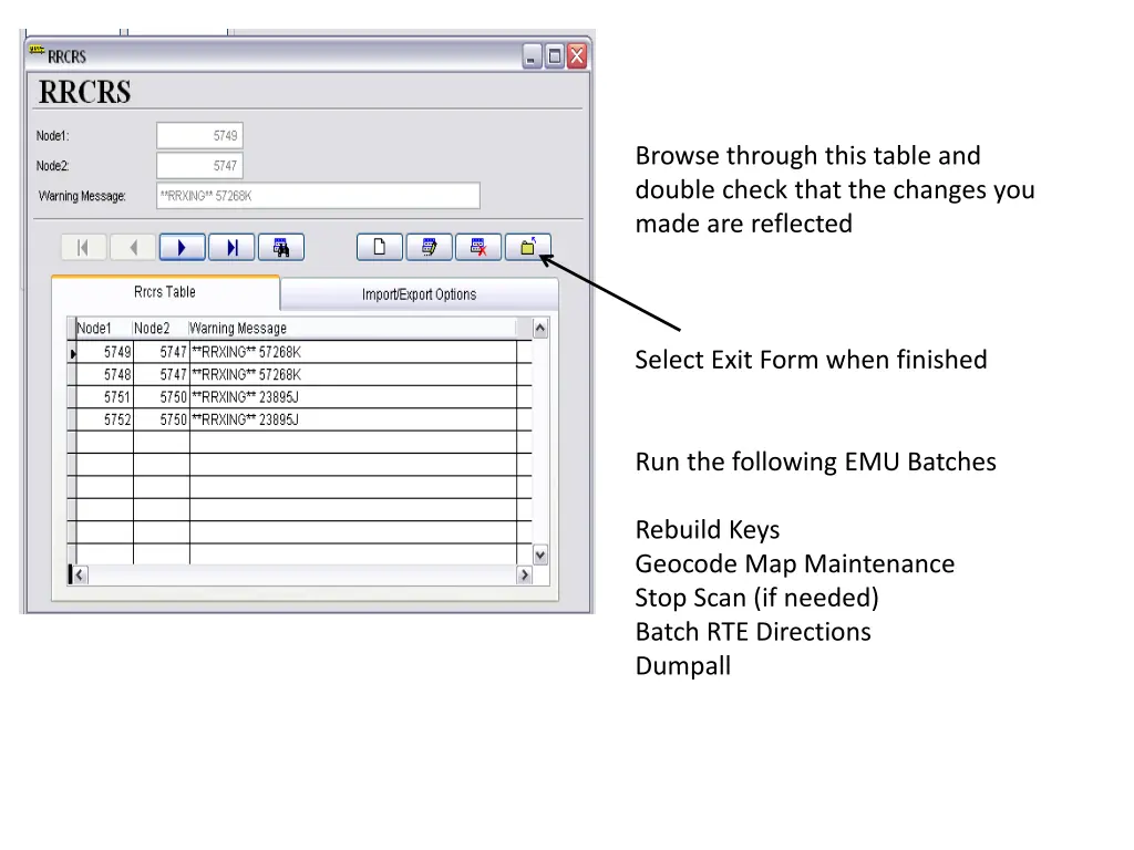 browse through this table and double check that