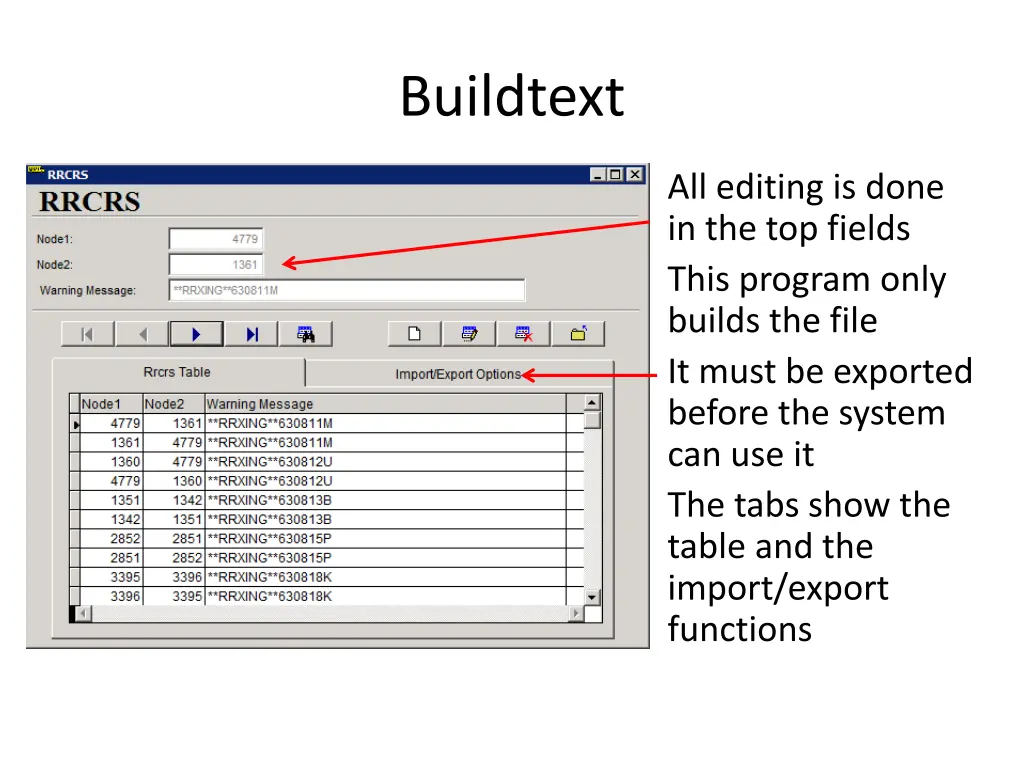 buildtext