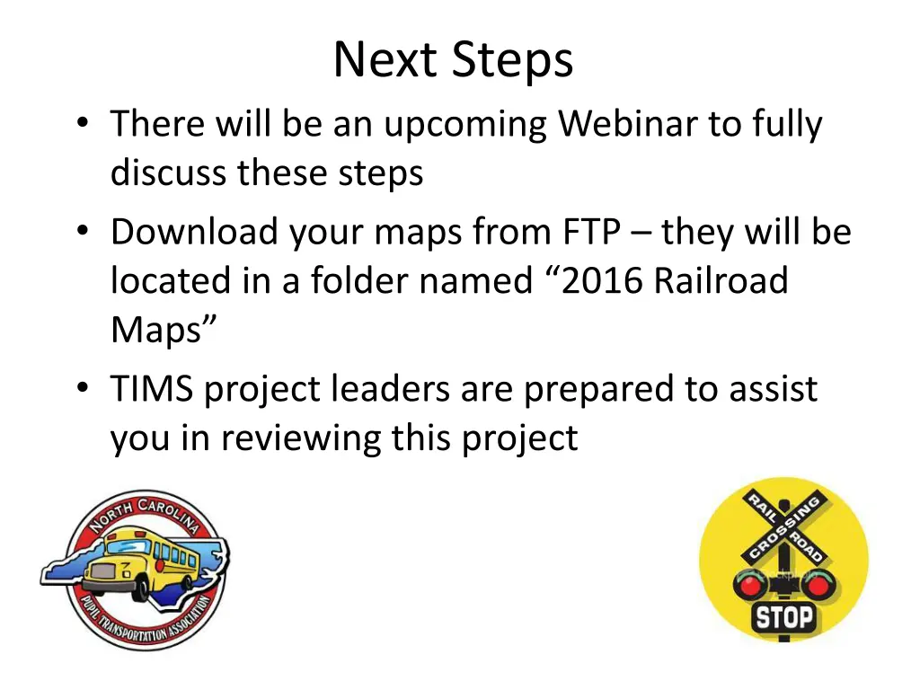next steps