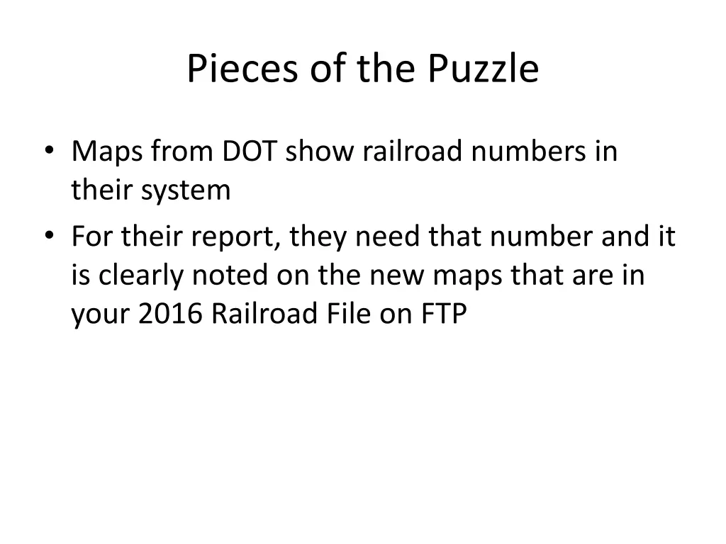pieces of the puzzle