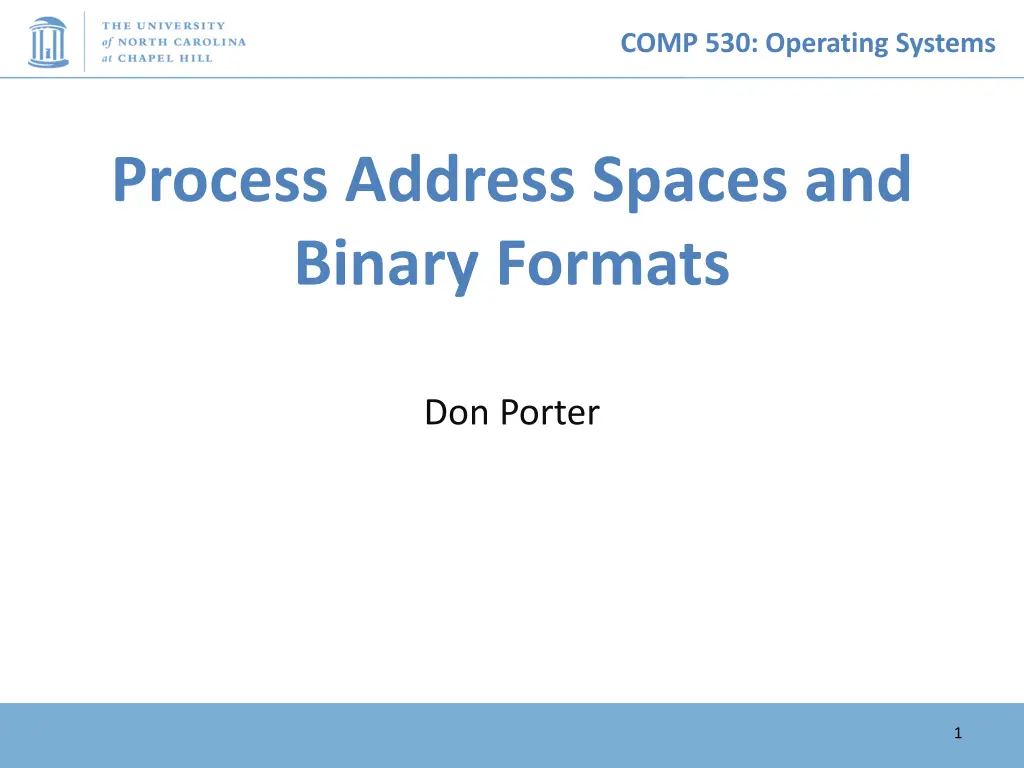 comp 530 operating systems