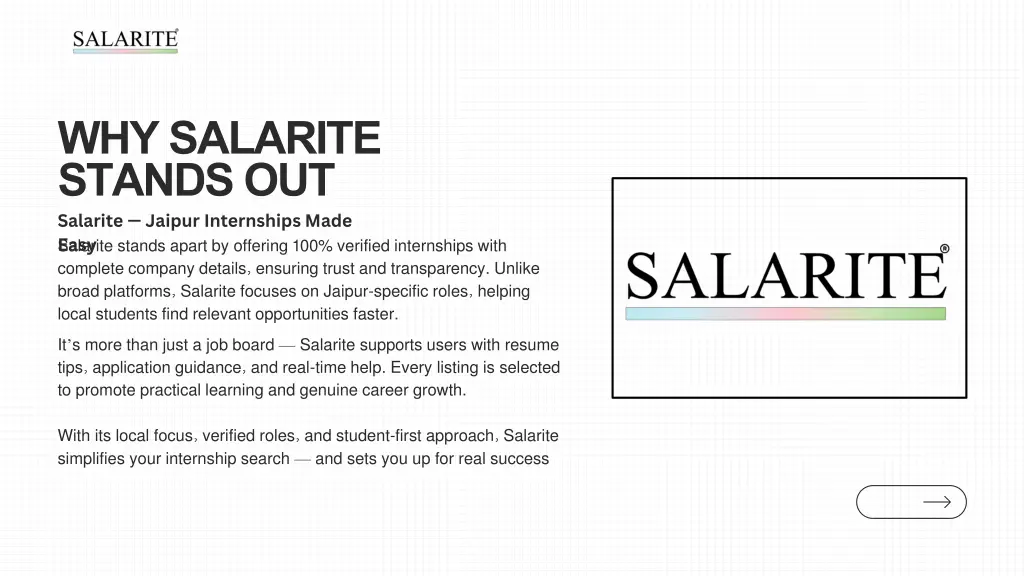 why salarite stands out salarite jaipur