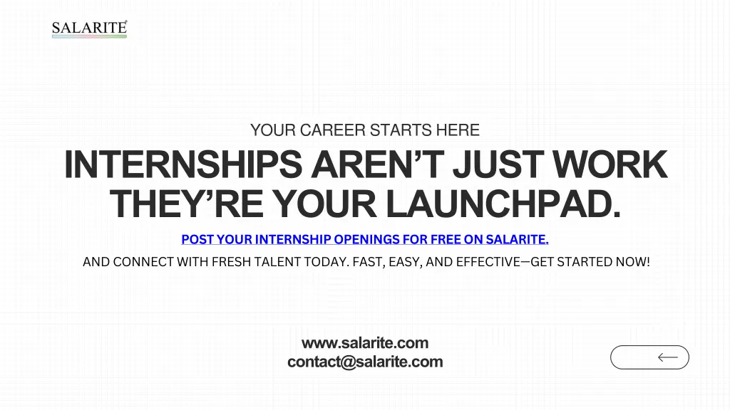 your career starts here