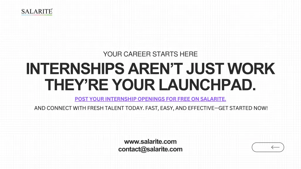 your career starts here