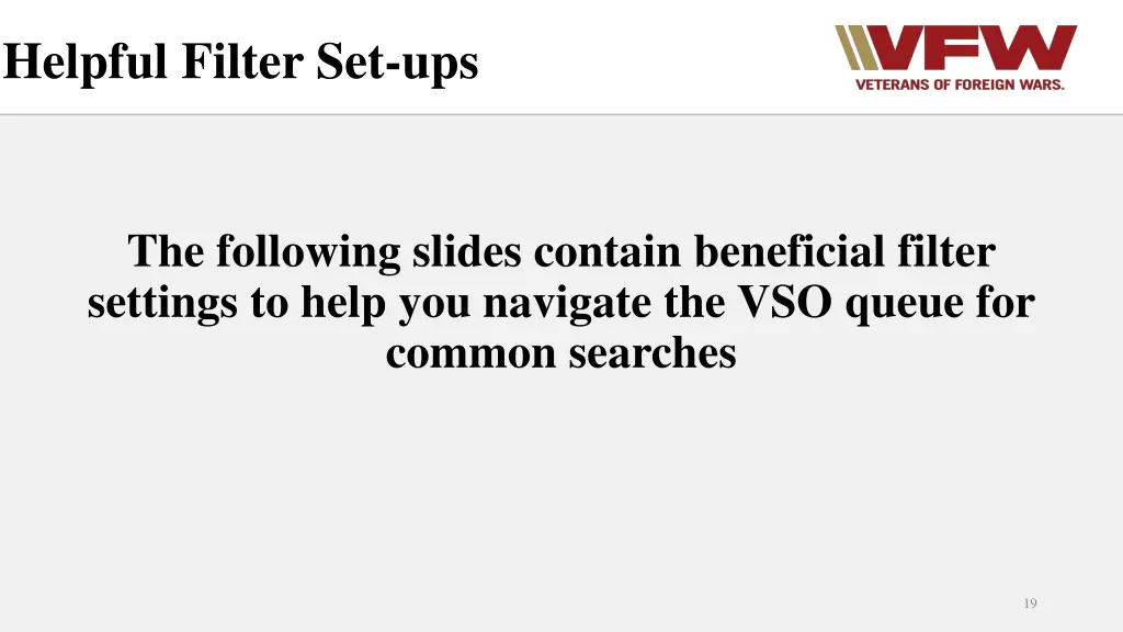 helpful filter set ups