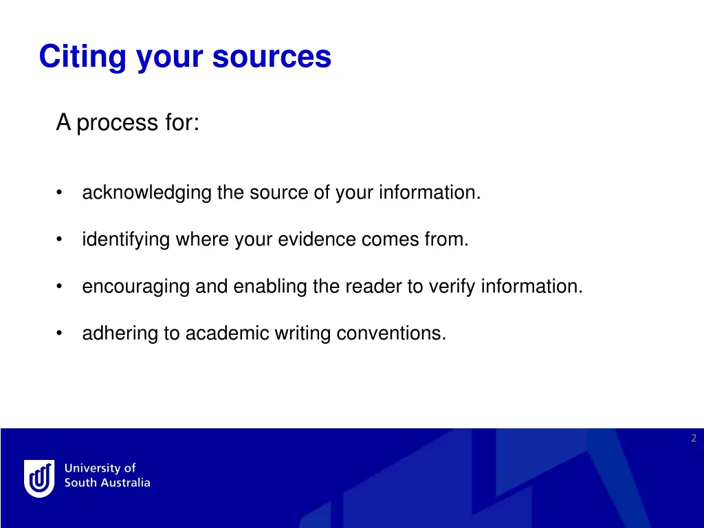 citing your sources