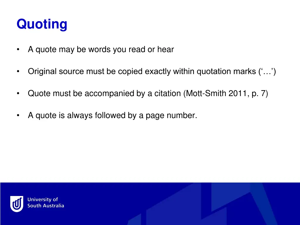 quoting