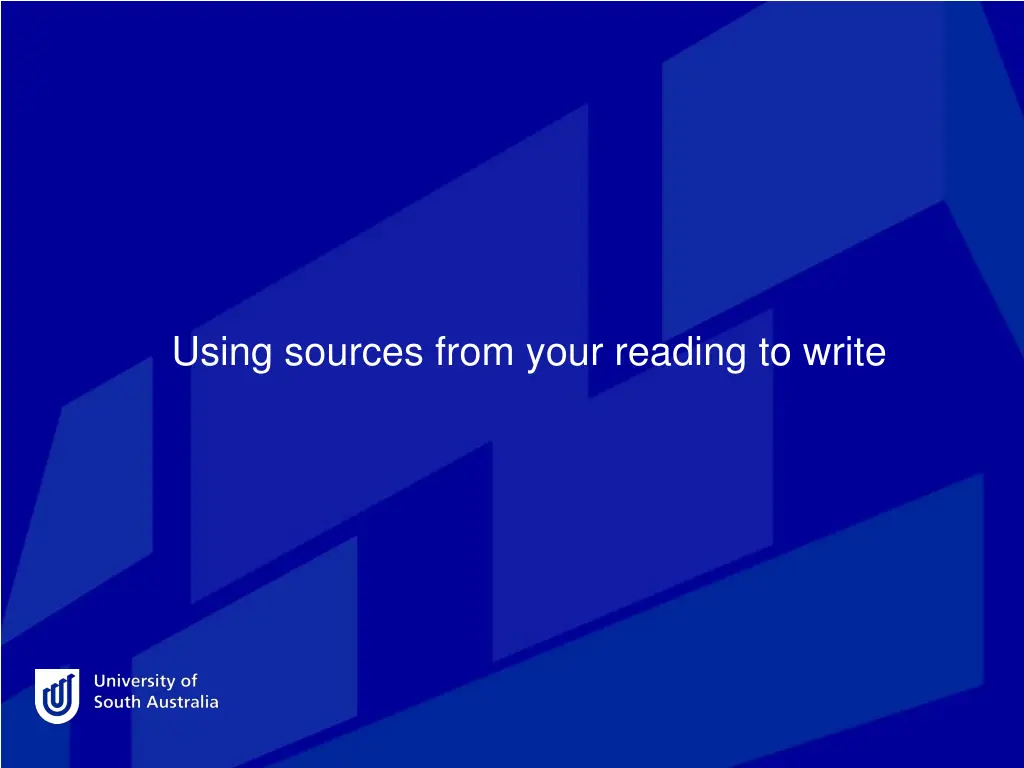 using sources from your reading to write