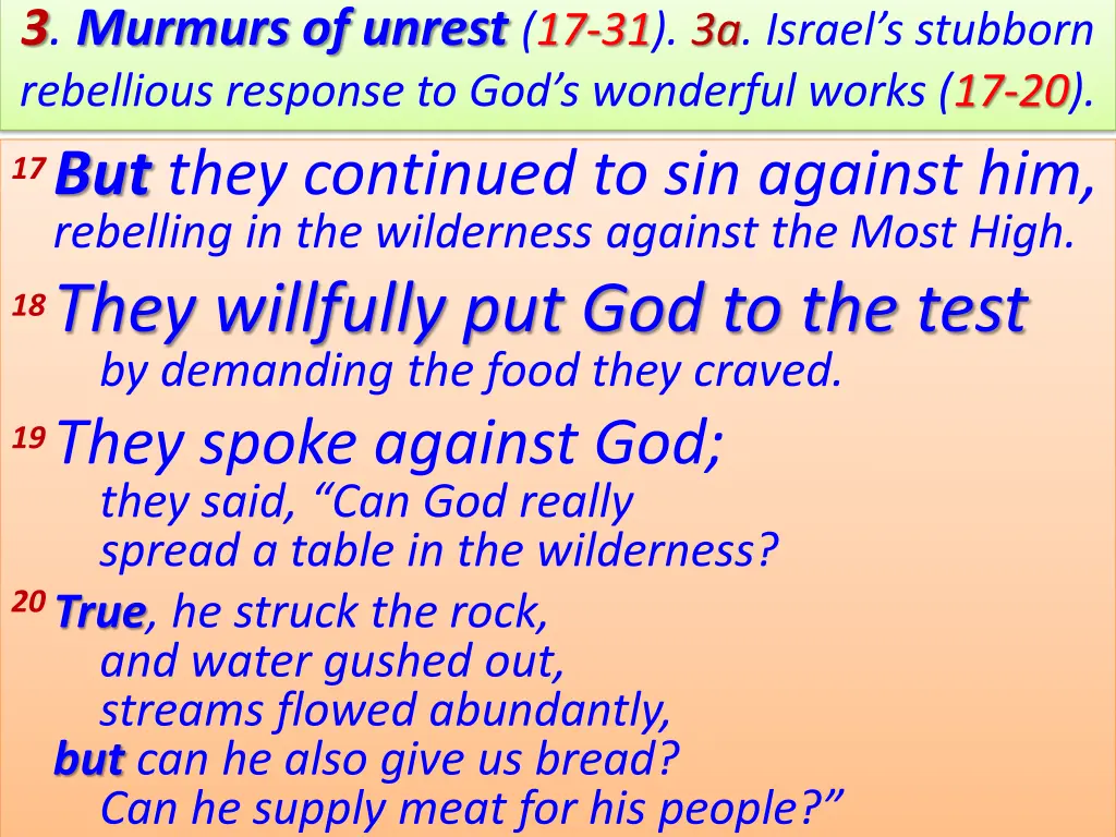 3 murmurs of unrest 17 31 3a israel s stubborn