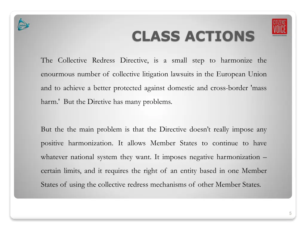 class actions 1