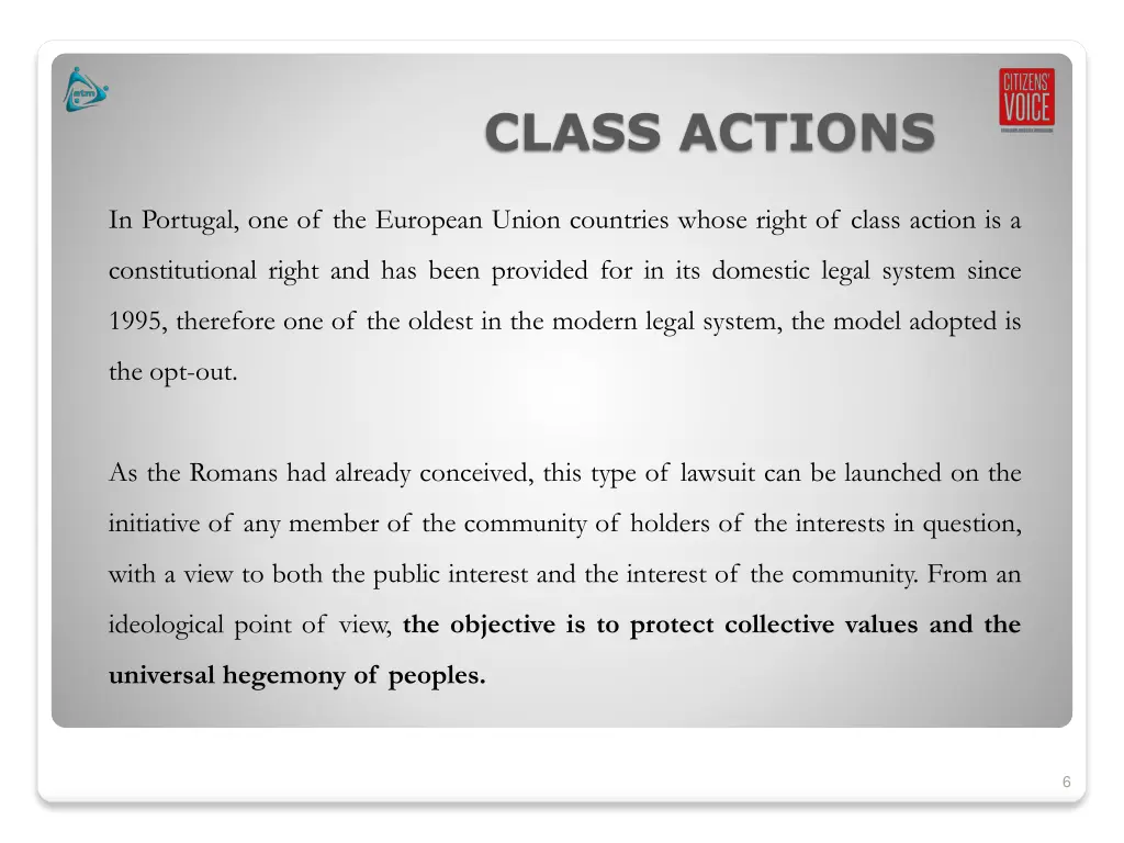 class actions 2
