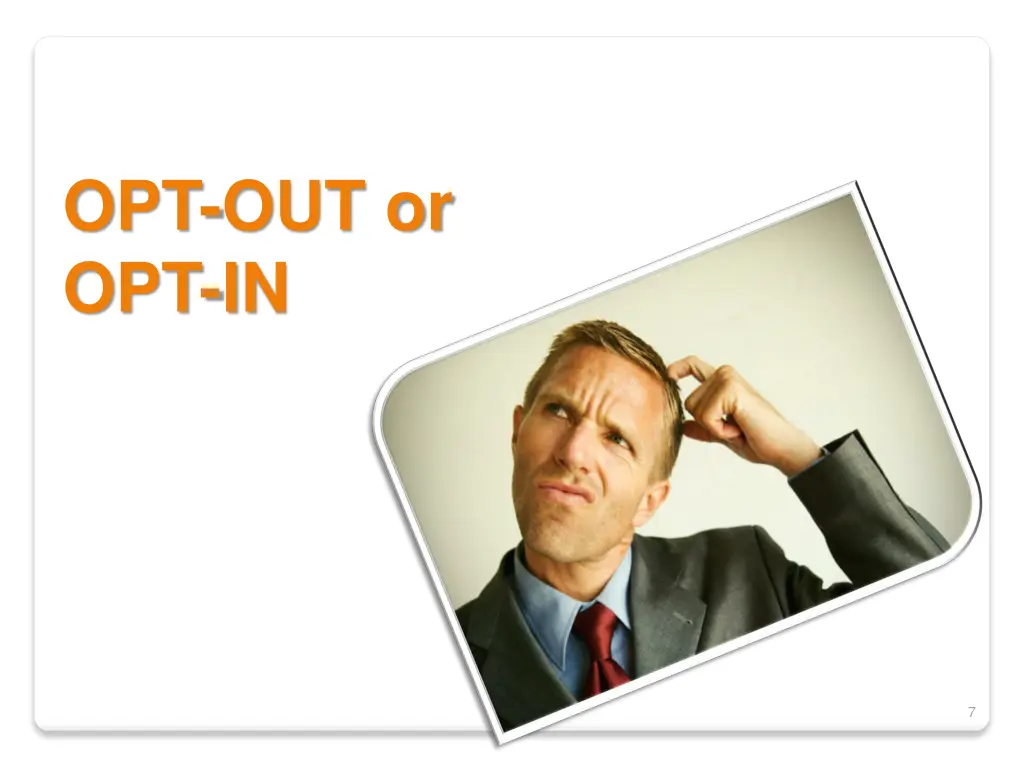 opt out or opt in