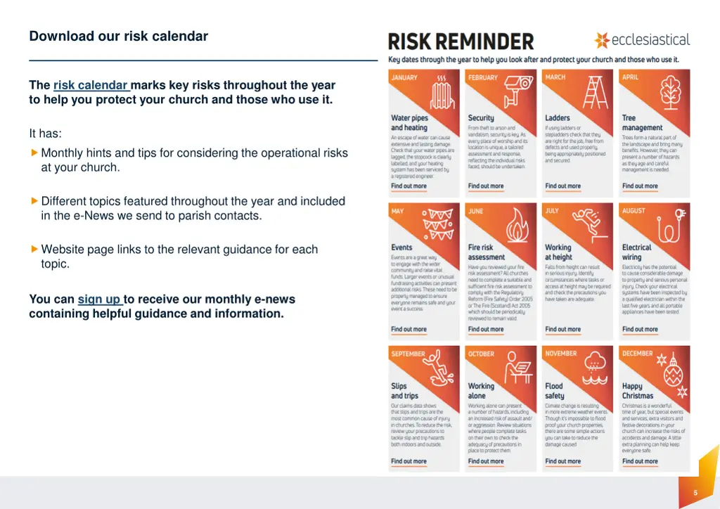 download our risk calendar