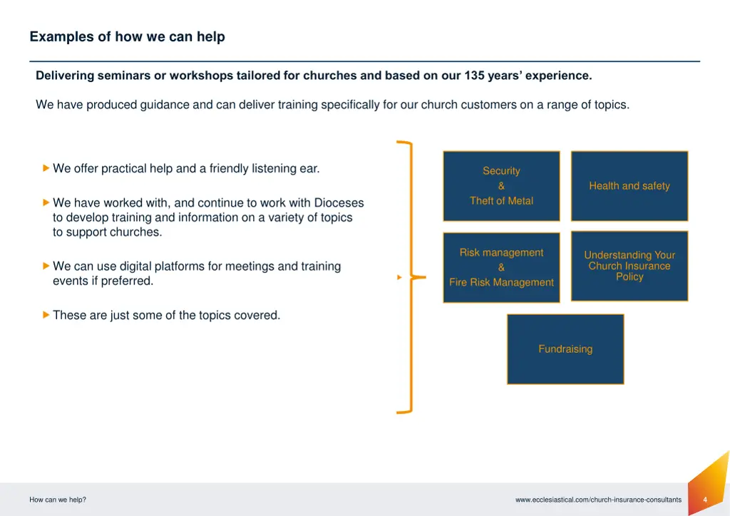 examples of how we can help