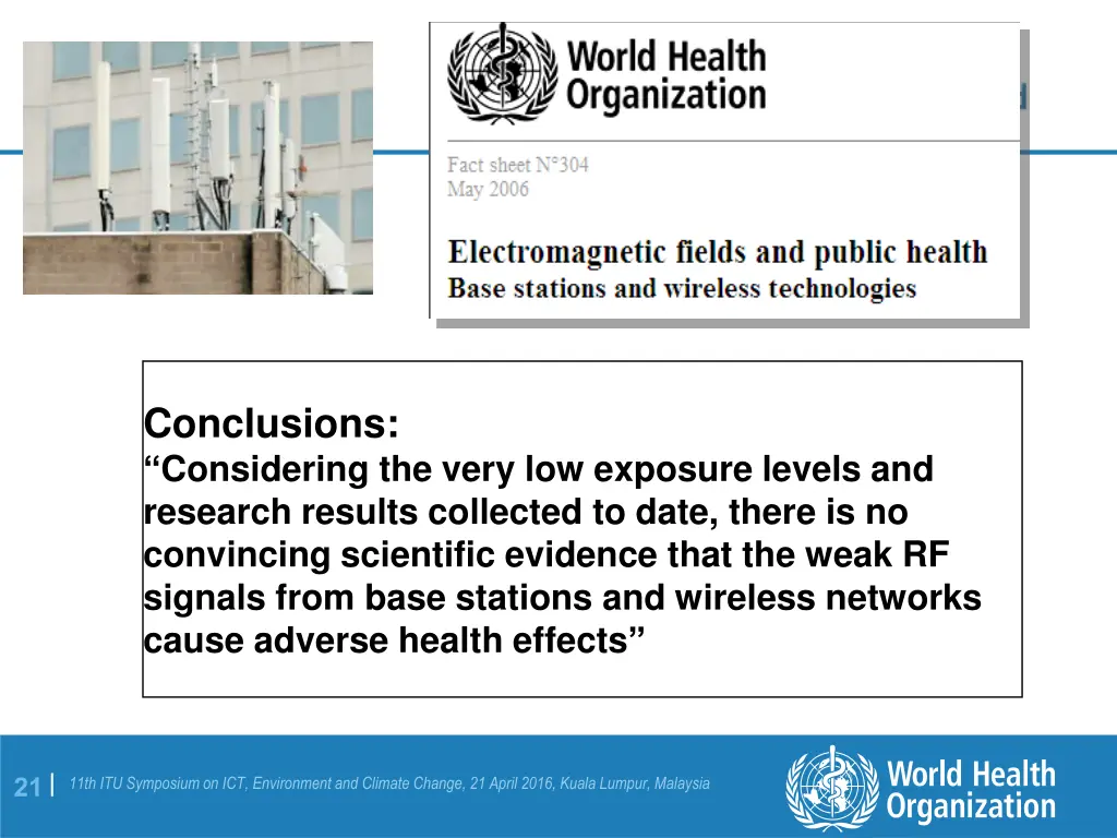conclusions considering the very low exposure