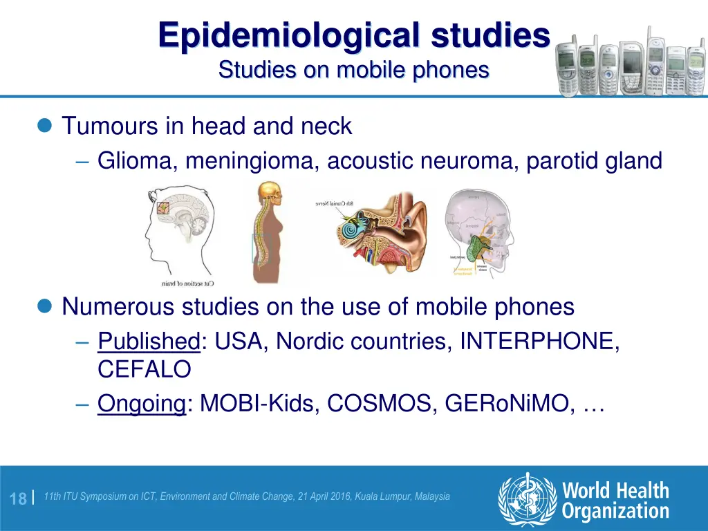 epidemiological studies studies on mobile phones