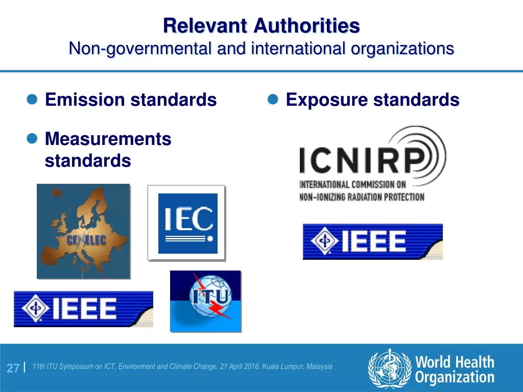 relevant authorities non governmental