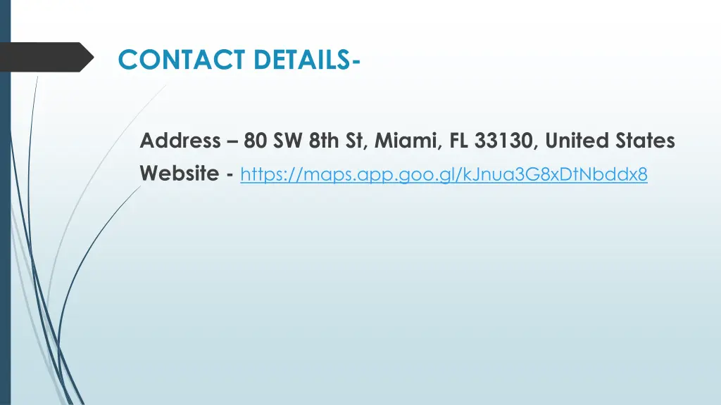 contact details