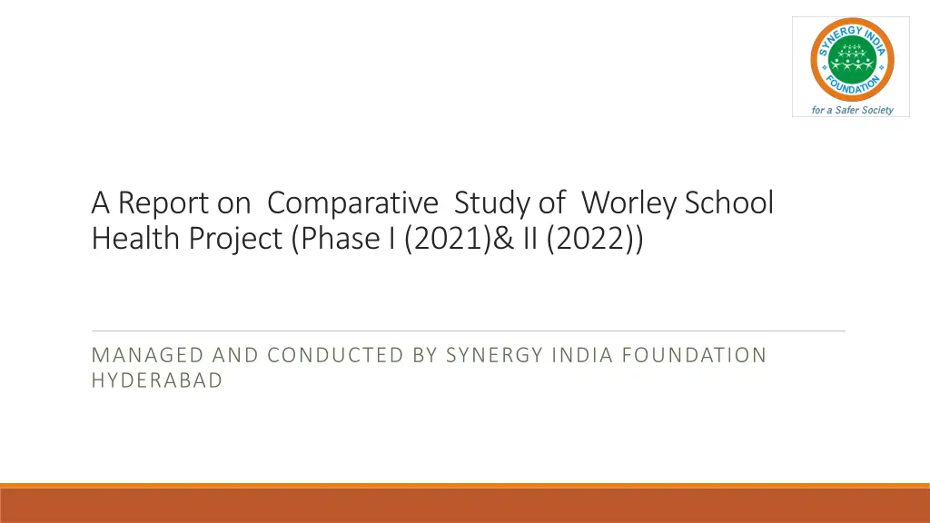 a report on comparative study of worley school