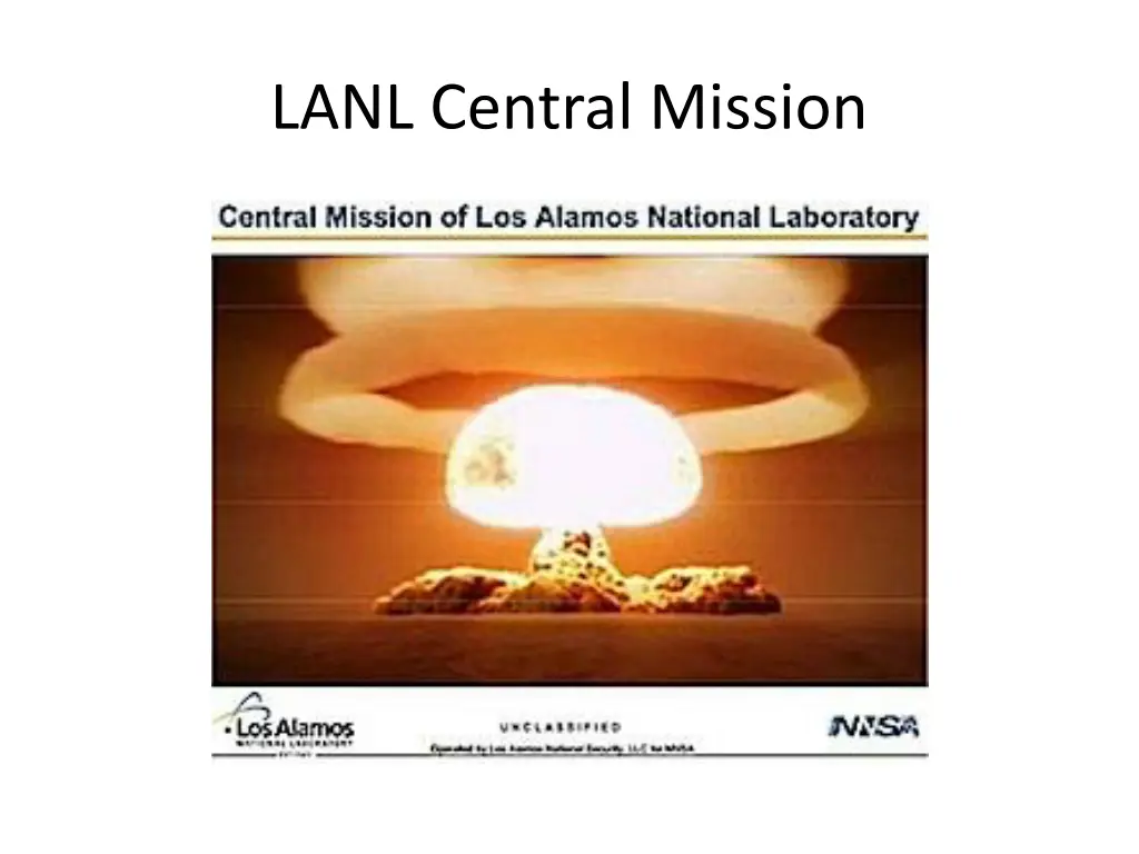 lanl central mission