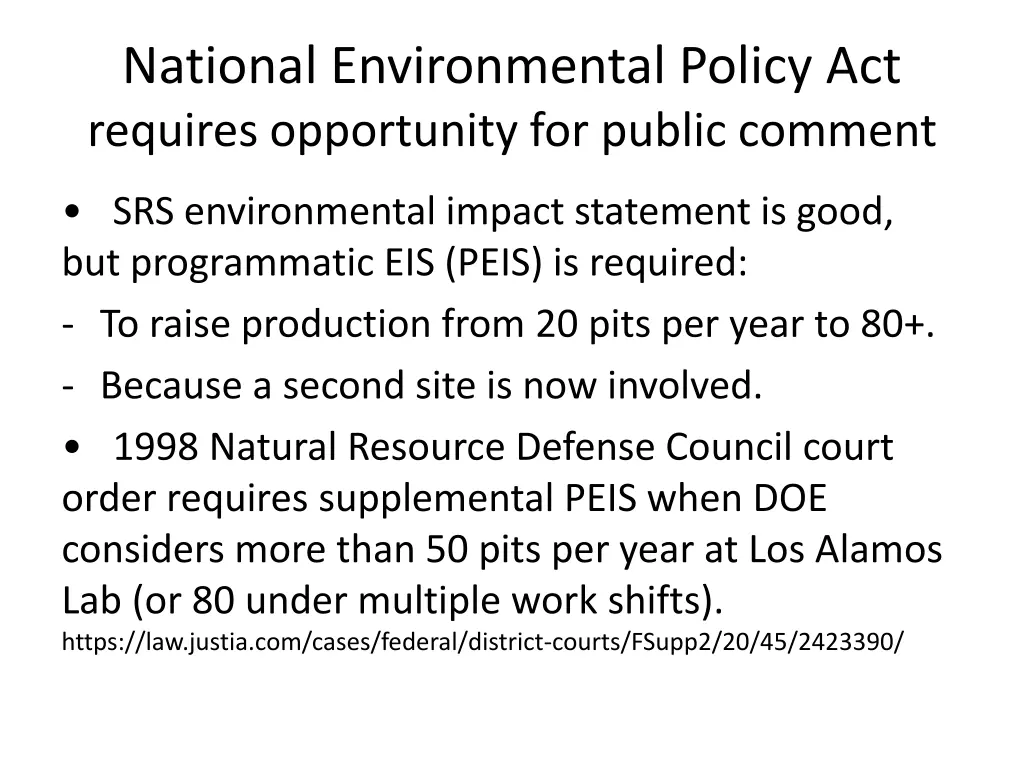 national environmental policy act requires